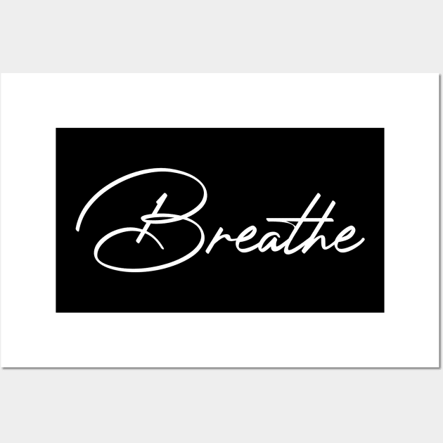 Breath Yoga Wall Art by ThrivingTees